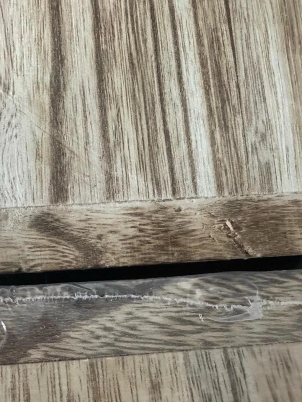 Set of 4 Wood-Framed Wall Plaque Set - Neutral Gray and Natural Wood